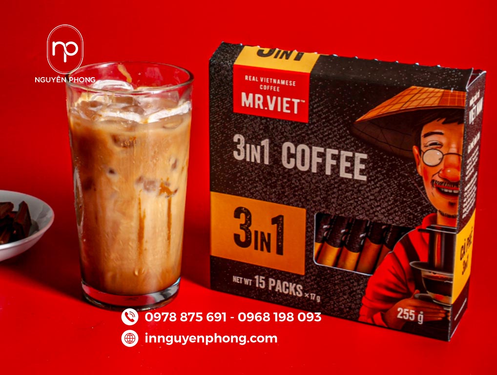Mẫu hộp giấy đựng cafe